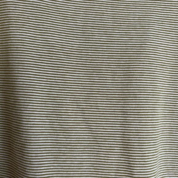 Free People Penelope Striped Puff Long Sleeve Tee Size M Moss Scoop Neck NWT - Picture 2 of 8